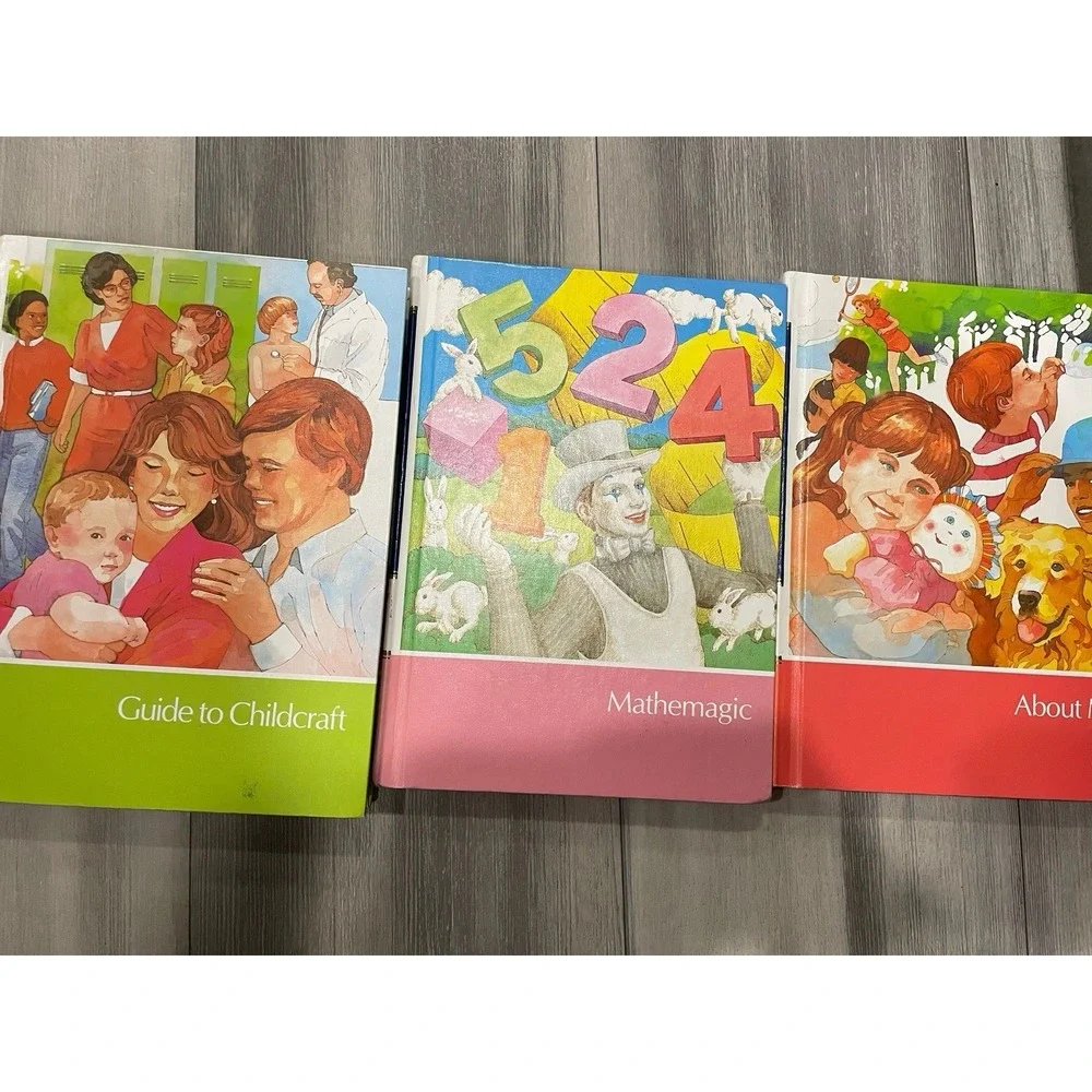 Children's childcraft book 2,4,6,7,8,10,12,13,14,15 & dictionary! 12 Book Set